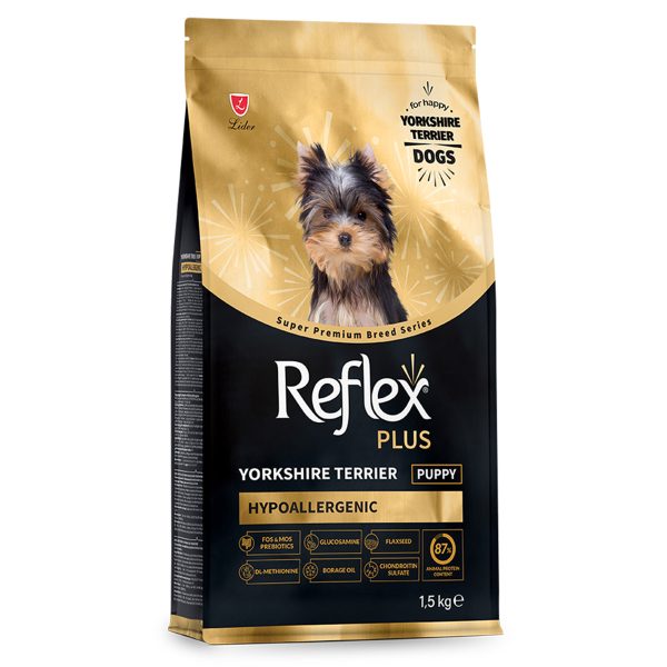 Reflex Plus Dog Yorkshire Terrier Puppy Hypoallergenic Chicken Ξηρά Τροφή Για Κουτάβια Κοτόπουλο 1.5kg