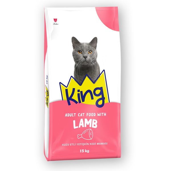 King Cat Adult Lamb & Rice Ξηρά Τροφή Για Γάτες Αρνί & Ρύζι 15kg