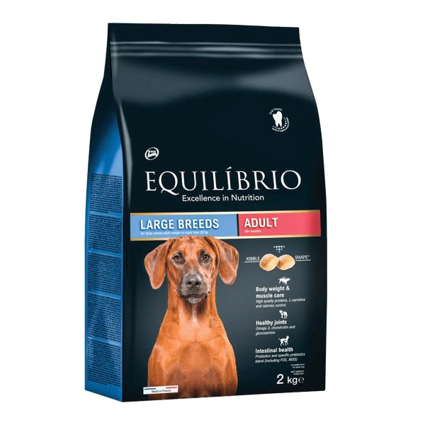 Equilibrio Adult Large Breed Poultry & Rice Ξηρά Τροφή Για Σκύλους Πουλερικά & Ρύζι 2kg