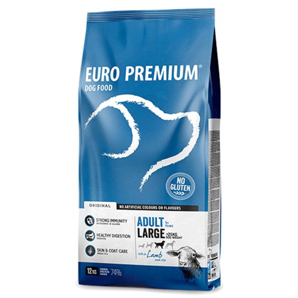 Europremium Adult Large Lamb & Rice Ξηρά Τροφή Για Σκύλους Αρνί & Ρύζι 12kg