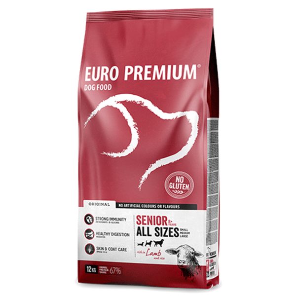 Europremium Senior All Sizes Lamb & Rice Ξηρά Τροφή Για Σκύλους Αρνί & Ρύζι 12kg