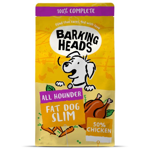 Barking Heads All Hounder Fat Dog Slim FR Chicken Ξηρά Τροφή Κοτόπουλο Ελ. Βοσκής 12kg