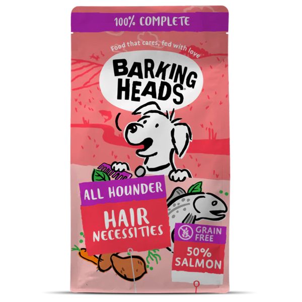 Barking Heads All Hounder Hair Necessities Fresh Salmon Ξηρά Τροφή Φρέσκος Σολομός 12kg