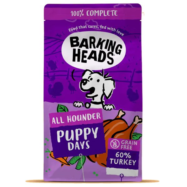 Barking Heads Grain Free All Hounder Puppy Days FR Turkey Ξηρά Τροφή Γαλοπούλα Ελ. Βοσκής 6kg