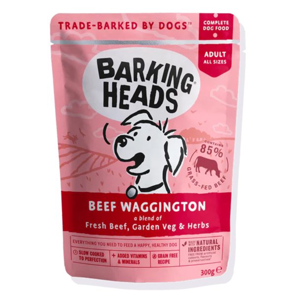 Barking Heads Fresh Beef Waggington Υγρή Τροφή Φρέσκο Βοδινό 300gr