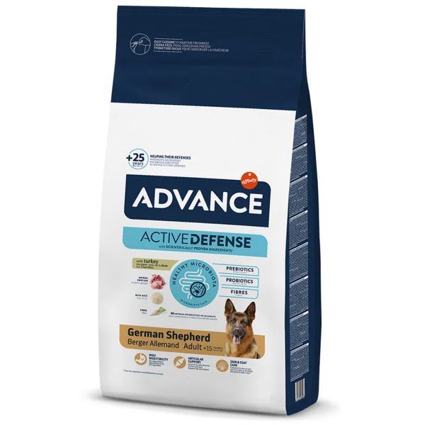 Advance German Shepherd Adult Ξηρά Τροφή Γαλοπούλα & Ρύζι 12kg6