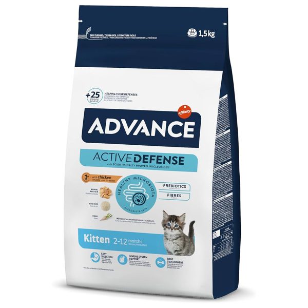 Advance Kitten Ξηρά Τροφή Για Γατάκια Κοτόπουλο & Ρύζι 1.5kg