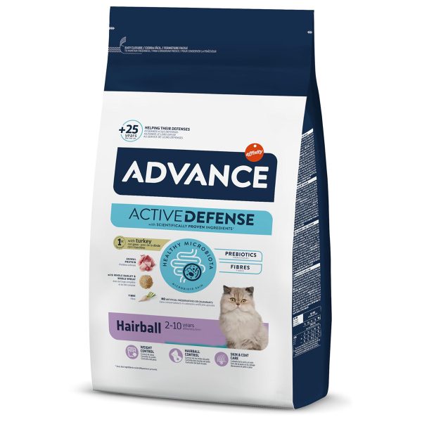 Advance Cat Hairball Ξηρά Τροφή Γαλοπούλα & Ρύζι 1.5kg