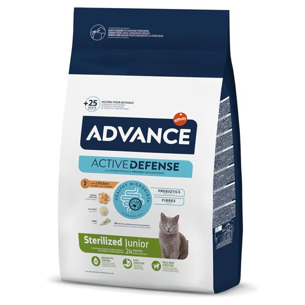 Advance Cat Sterilised Junior Ξηρά Τροφή Κοτόπουλο & Ρύζι 1.5kg