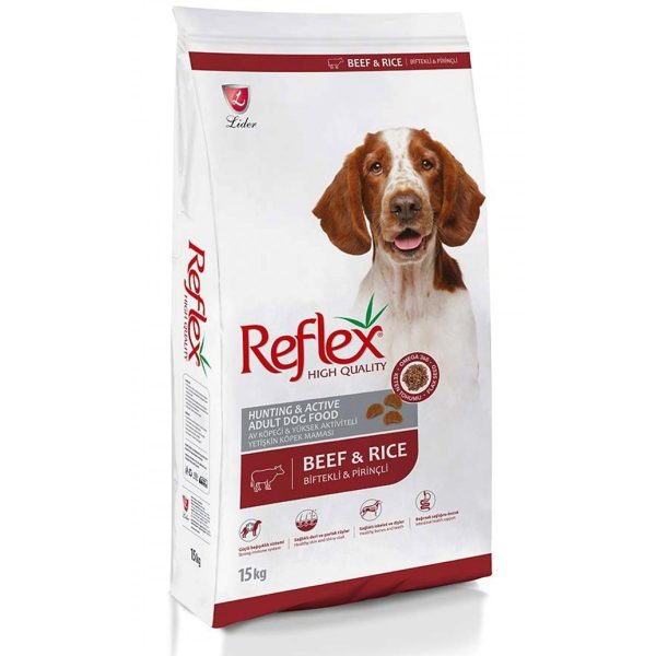 Reflex Dog Adult High Energy Ξηρά Τροφή Βοδινό & Ρύζι 15kg