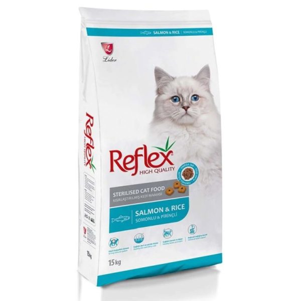 Reflex Cat Adult Sterilised Salmon & Rice Ξηρά Τροφή Σολομός & Ρύζι 15kg