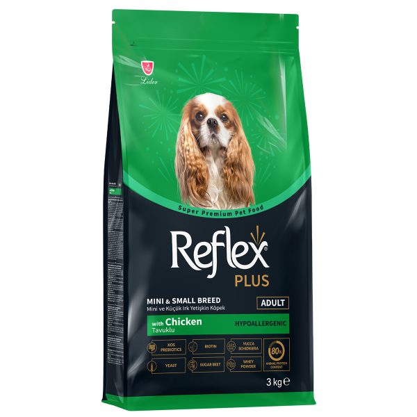 Reflex Plus Dog Adult Mini Small Chicken Ξηρά Τροφή Κοτόπουλο 3kg