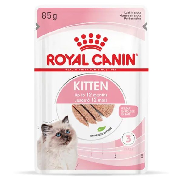 Royal Canin Kitten Υγρή Τροφή Για Γατάκια Κρέας 85gr
