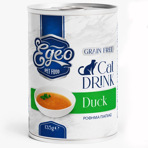 Egeo Cat Drink Grain Free Duck Ρόφημα Για Γάτες Με Πάπια 135gr