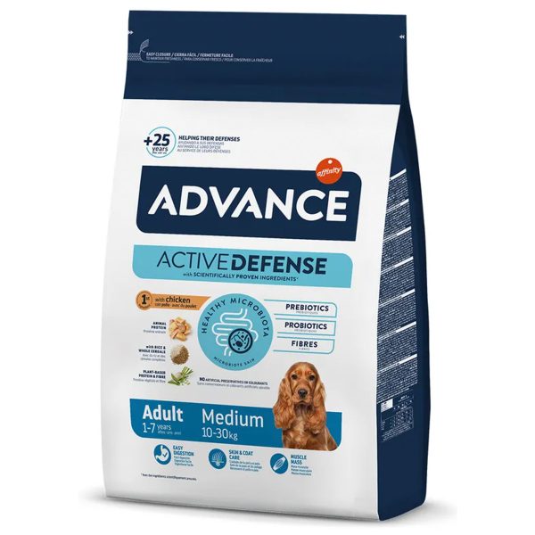 Advance Adult Medium Chicken Rice Ξηρά Τροφή Κοτόπουλο & Ρύζι 3kg