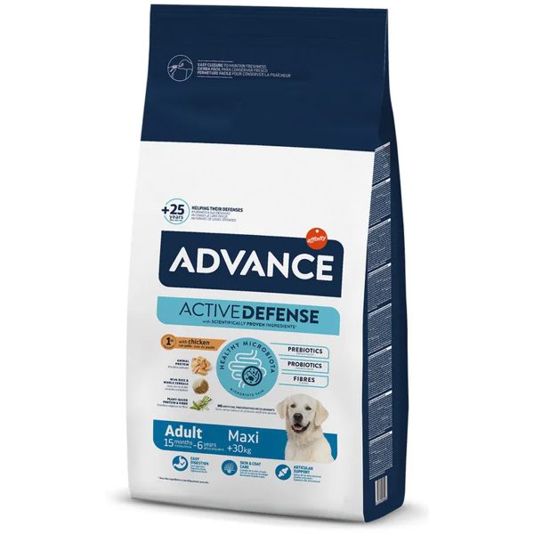 Advance Maxi Adult Ξηρά Τροφή Κοτόπουλο & Ρύζι 14kg