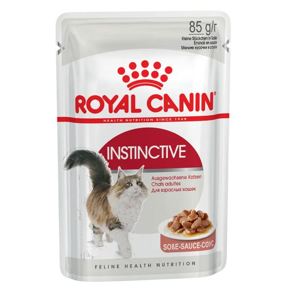 Royal Canin Instinctive Gravy Υγρή Τροφή Για Γάτες Κρέας Σε Σάλτσα 85gr