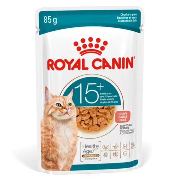 Royal Canin Ageing 15+ Υγρή Τροφή Για Γάτες Κρέας 85gr