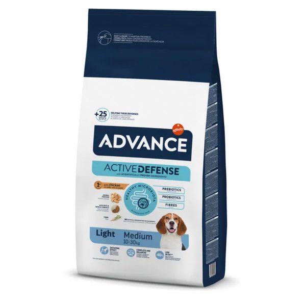Advance Light Medium Chicken Rice Ξηρά Τροφή Κοτόπουλο & Ρύζι 12kg