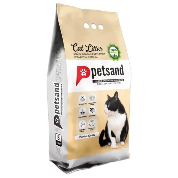 Petsand Natural Άμμος Υγιεινής Για Γάτες Φυσική 10L