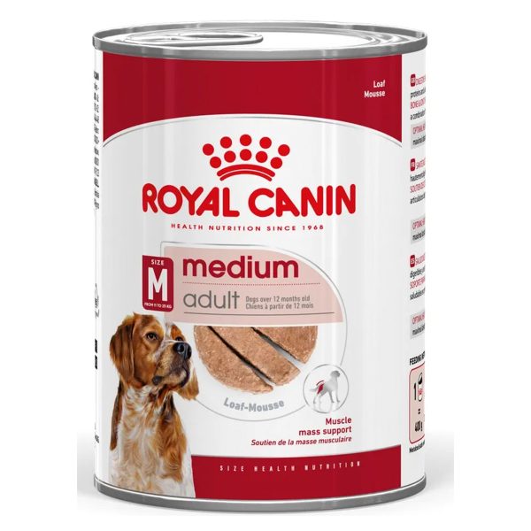 Royal Canin Medium Adult Loaf Υγρή Τροφή Για Σκύλους 410gr