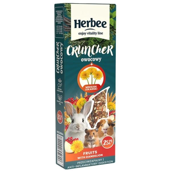 Herbee Cruncher Μείγμα Σπόρων Για Τρωκτικά Με φρούτα & Πικραλίδα 115gr