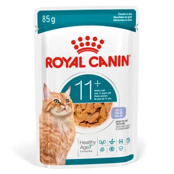 Royal Canin Ageing 11+ Υγρή Τροφή Για Γάτες Κρέας Σε Ζελέ 85gr