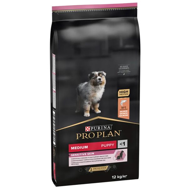 Purina Pro Plan Sensitive Skin Puppy Medium Ξηρά Τροφή Για Κουτάβια Σολομός 3kg