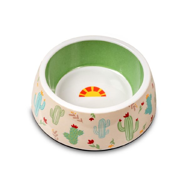 Glee Cactus Medium Μπολ Μελαμίνης Φαγητού & Νερού Για Σκύλους & Γάτες 500ml