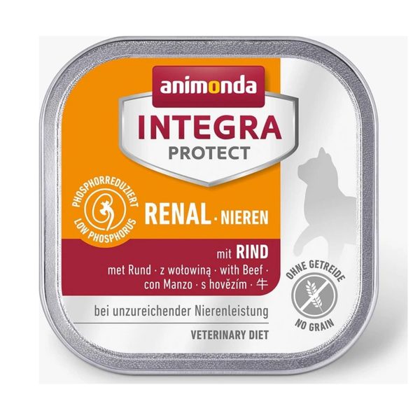 Animonda Integra Protect Renal Κλινική Υγρή Τροφή Γάτας Βοδινό 100gr