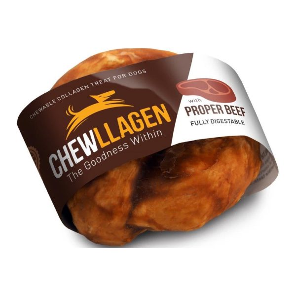 Chewllagen Donut Chewllagen Rolls Λιχουδιά Για Σκύλους Κολλαγόνο Μοσχάρι 13cm 1τμχ Για Σκύλους Κολλαγόνο Μοσχάρι 1τμχ