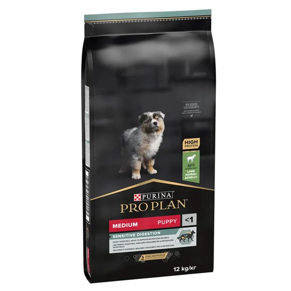 Purina Pro Plan Sensitive Digestion Puppy Medium Ξηρά Τροφή Για Κουτάβια Αρνί & Ρύζι 12kg