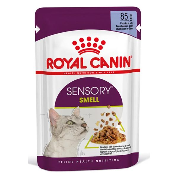 Royal Canin Sensory Smell Adult Υγρή Τροφή Για Γάτες Κρέας Σε Ζελέ 85gr