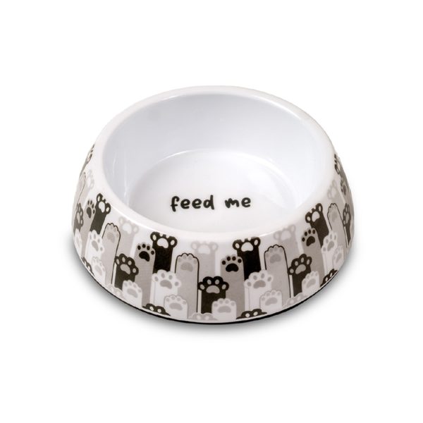 Glee Paws Large Μπολ Μελαμίνης Φαγητού Νερού Για Σκύλους & Γάτες 900ml