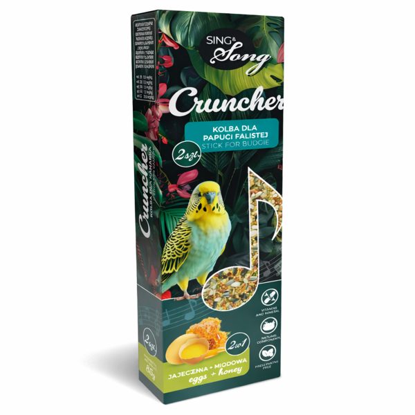 Sing&Song Cruncher Μείγμα Σπόρων Για Budgies Με Αυγό & Μέλι 85gr
