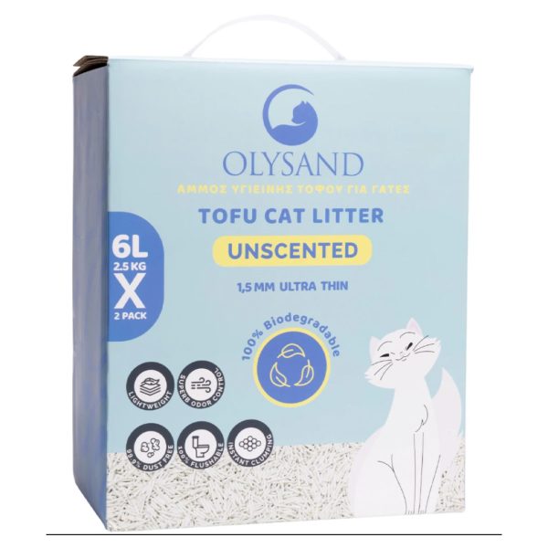 Olysand Άμμος - Τοφού Υγιεινής Για Γάτες Φυσική 5kg 12L