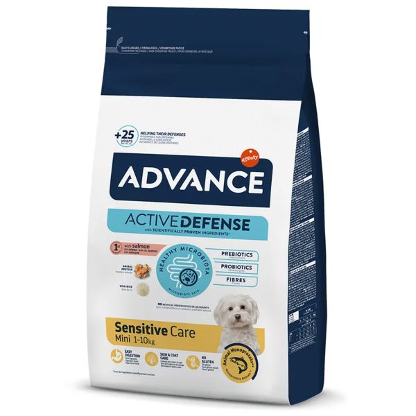 Advance Mini Sensitive Ξηρά Τροφή Σολομός Ρύζι 7kg