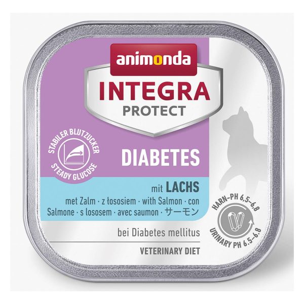Animonda Integra Protect Diabetes Κλινική Υγρή Τροφή Για Γάτες Σολομός 100gr