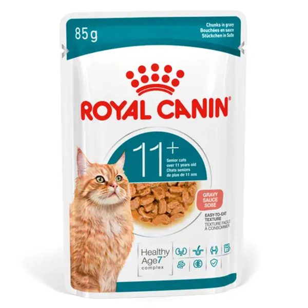 Royal Canin Ageing 11+ Υγρή Τροφή Για Γάτες Κρέας Σε Σάλτσα 85gr