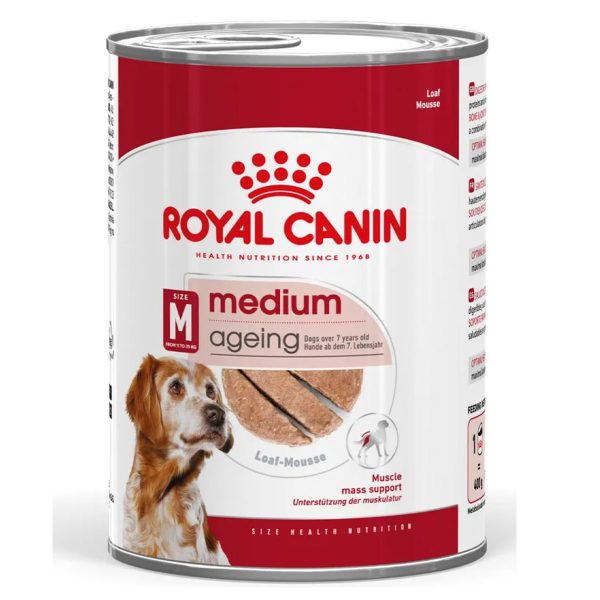 Royal Canin Medium Ageing Loaf Υγρή Τροφή Για Σκύλους 410gr