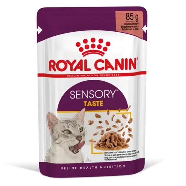 Royal Canin Sensory Taste Adult Υγρή Τροφή Για Γάτες Κρέας Σε Σάλτσα 85gr