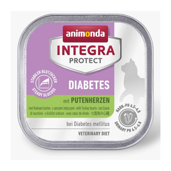 Animonda Integra Protect Diabetes Κλινική Υγρή Τροφή Για Γάτες Καρδιά Γαλοπούλας 100gr