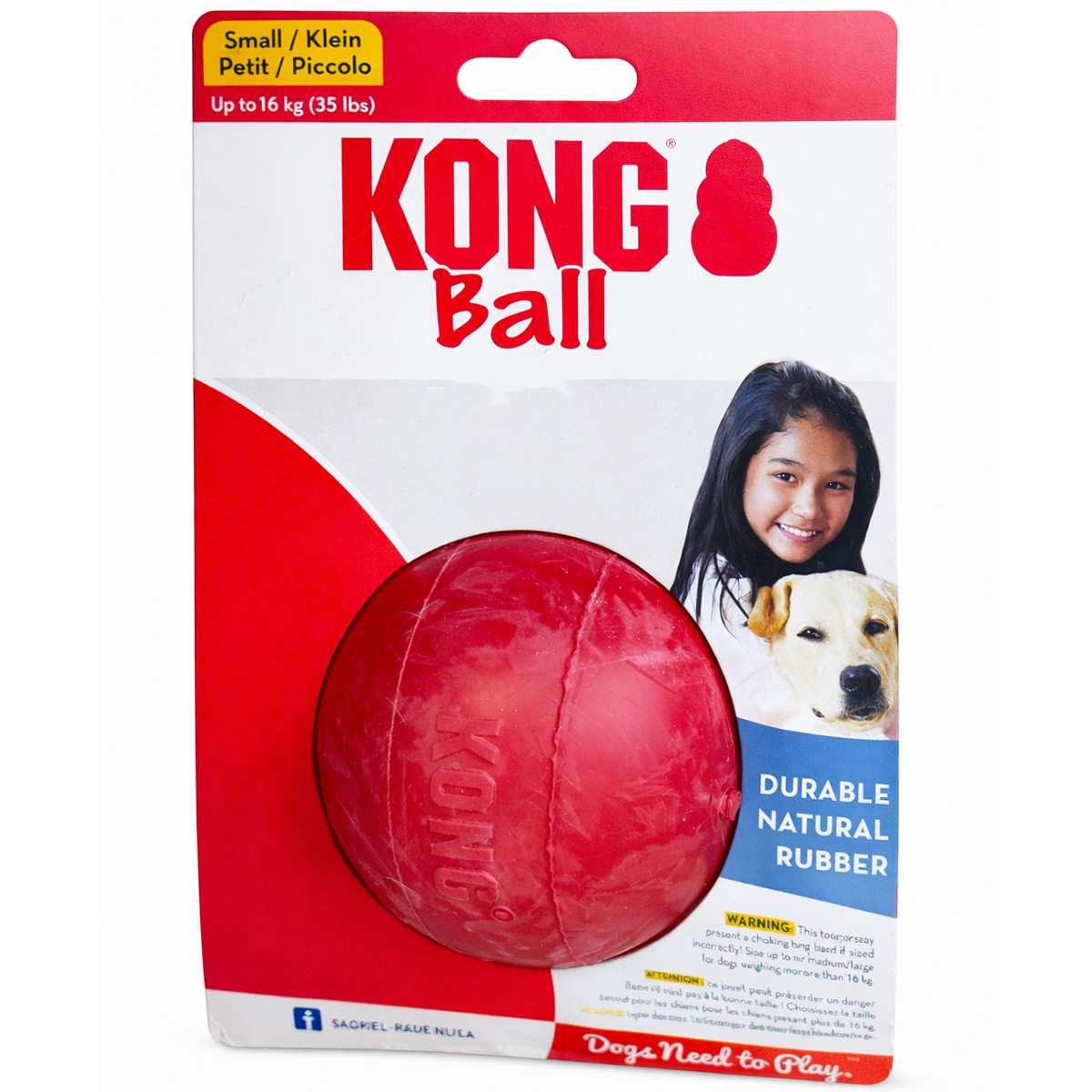 1 Kong Ball Small/Medium/Large Παιχνίδι Μπάλα Απασχόλησης Για Σκύλους - Image 1