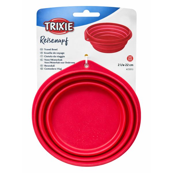 Trixie Travel Bowl Αναδιπλούμενο Ελαστικό Μπολ 22cm
