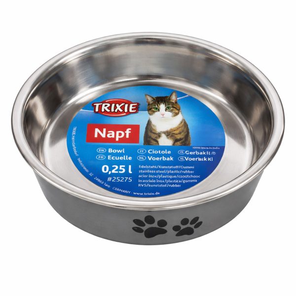 Trixie Stainless Steel Bowl Aνοξείδωτο Μπολ 0.25L/13 cm