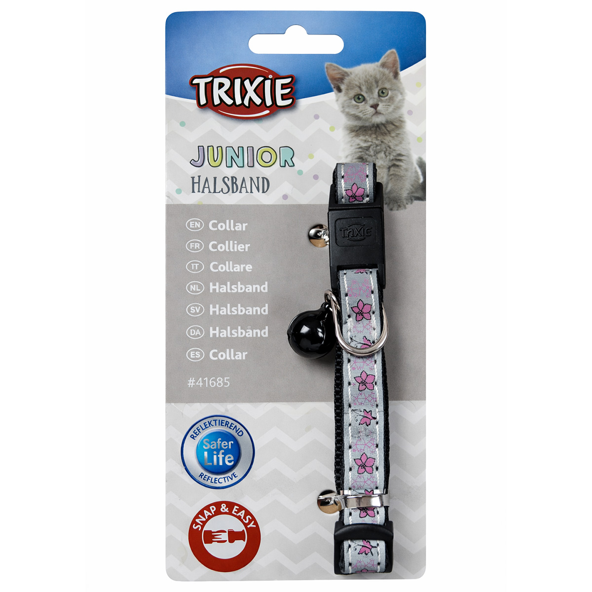 1 Trixie Reflective Collar Ανακλαστικό Περιλαίμιο Για Γάτες 60x145mm - Image 1