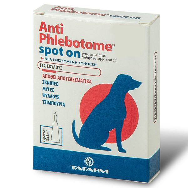 Tafarm Anti Phlebotome Spot On Εντομοαπωθητικό Για Σκύλους S/M/L