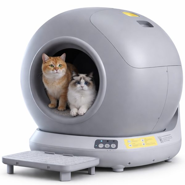 Pet's Choice Self-Cleaning Cat Litter Ηλεκτρική Αυτοκαθαριζόμενη Τουαλέτα Γάτας Γκρι Σκούρο