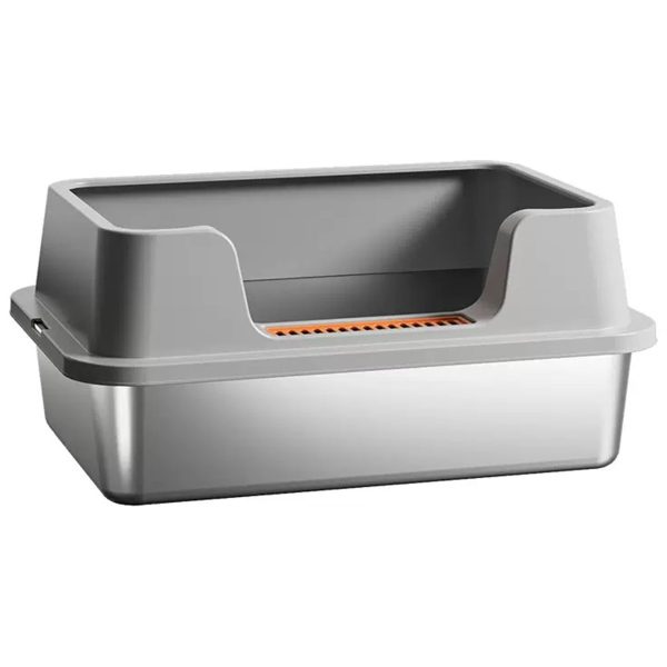 Pet's Choice Ανοξείδωτη Τουαλέτα Γάτας Με Βάση