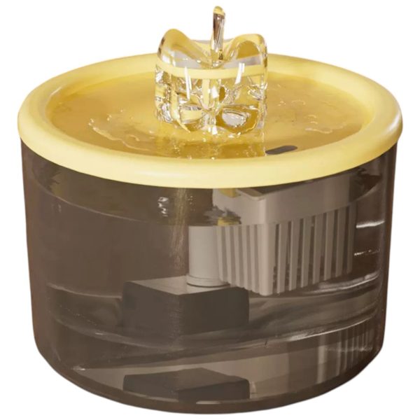 Pet's Choice Αυτόματο Σιντριβάνι Νερού Για Γάτες & Μικρόσωμα Σκυλιά Κίτρινη 1.5L